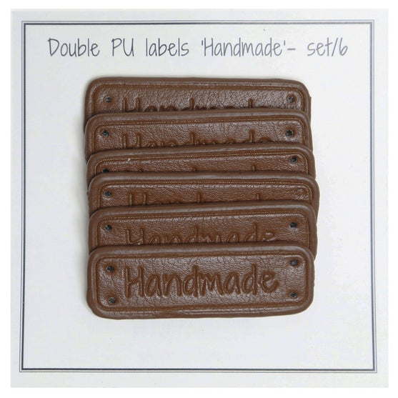 

PU Läder märke "Handmade" 5 x 1,5 cm - Go Handmade
1