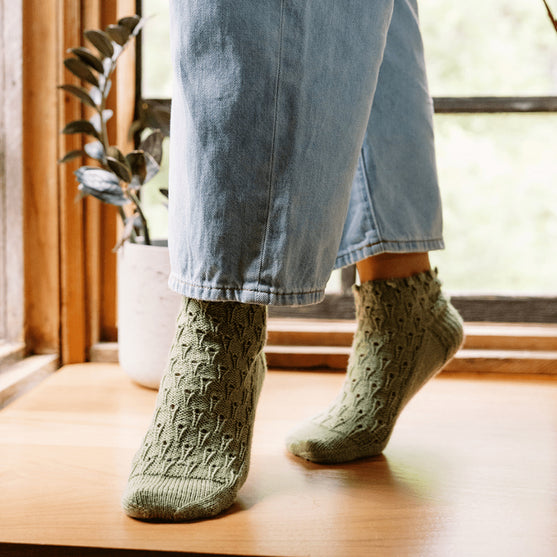

Rosmarino - Ankelsockor med hålmönster
7