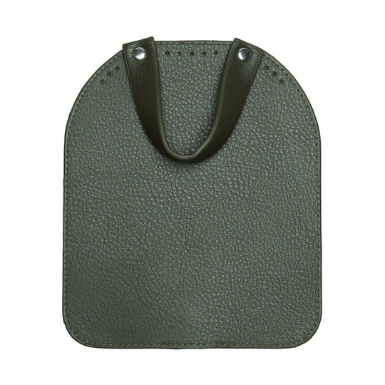 Bag Flap w/Magnetic Button - Green/Silver - Go Handmade