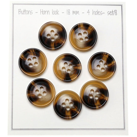 

Horn (Look) Knappar - Go Handmade
1