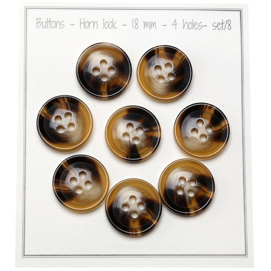 Horn (Look) Knappar - Go Handmade