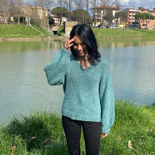 Charlotte - V-ringad Tröja