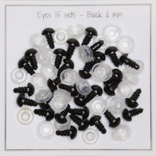 Säkerhetsögon - 8 mm - Go Handmade