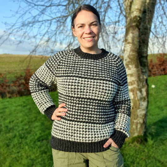 Houndstooth Harmony - Tröja