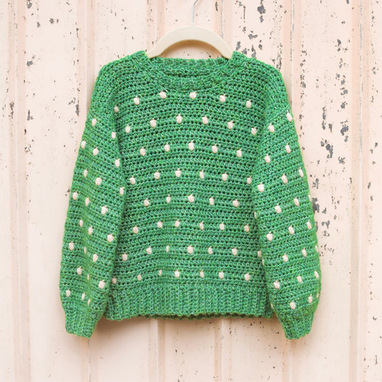 Cotton Candy Dot - Children’s Sweater