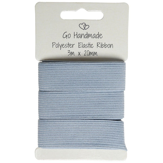 

Elastic Ribbon - 20 mm - Go Handmade
1