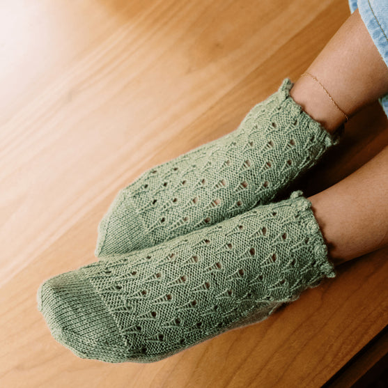 

Rosmarino - Ankelsockor med hålmönster
6