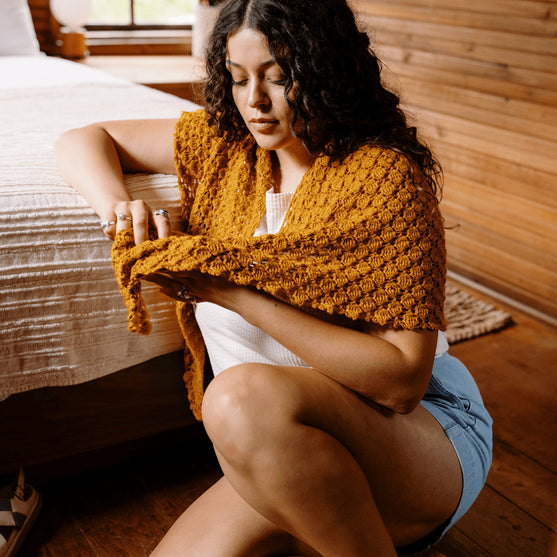 

Grisaille - Triangular Lace Shawl
5