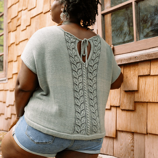 Floreale Top - Lace Back Tee