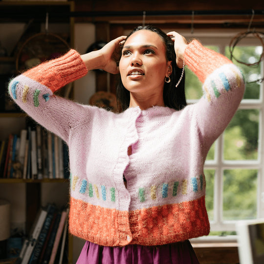 Kiln - Kofta med färgdetajler