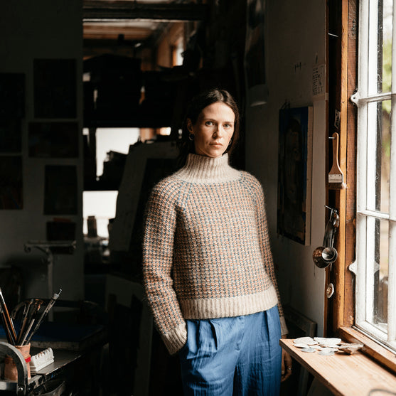 

Vintage Tiles - Tröja med strukturmönster
5