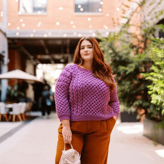 

Cybil - Tröja med flätor
2