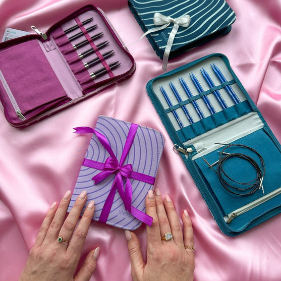 

Betula korta utbytbara rundstickorset Essential - Mulberry - Hobbii
13