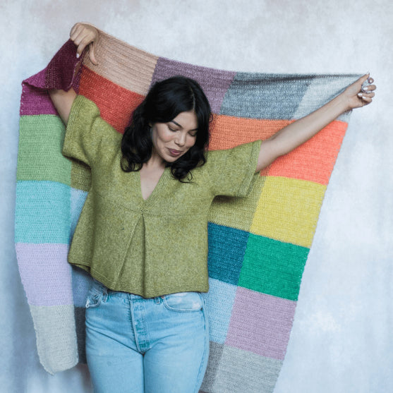 

Simultaneous Contrast - Färgblockad filt
4