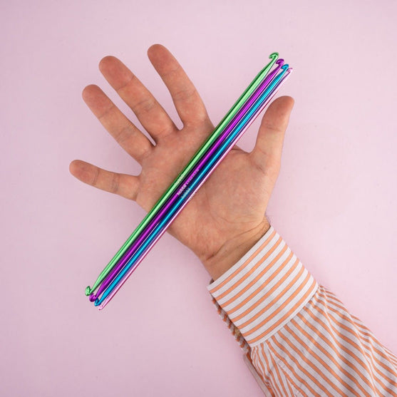 

Alu dubbel tunisisk virknålssats - 28 cm - Hobbii
4