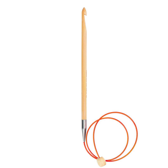 Tunisisk virknål i bambu med kabel - 50 cm - Hobbii