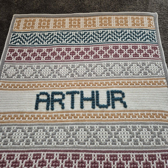 

Lullaby Name Mosaic - Personlig babyfilt
4