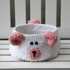 

Teddy Basket med PU läderbotten
2