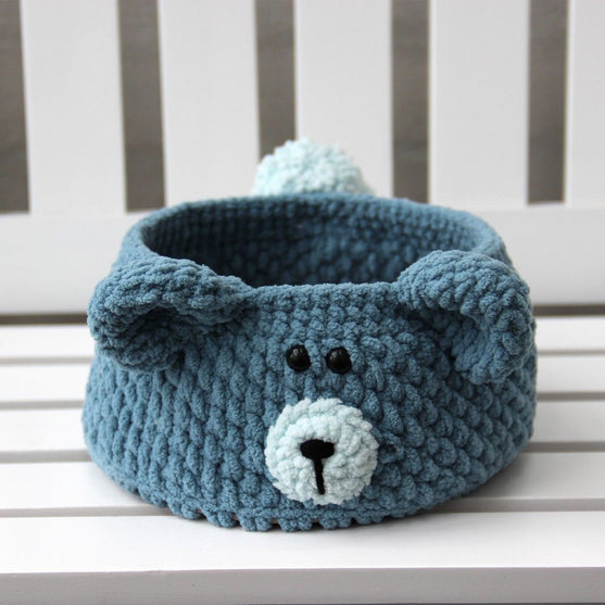 

Teddy Basket med PU läderbotten
1