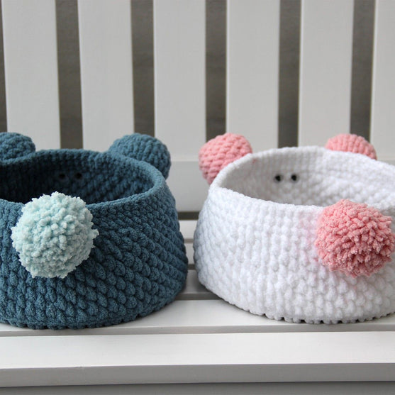

Teddy Basket med PU läderbotten
3