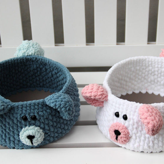 

Teddy Basket med PU läderbotten
6