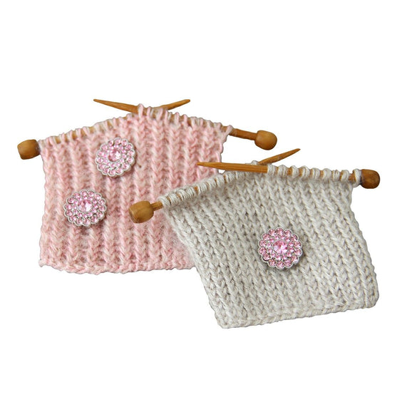 

Bling Knappar - Små Stenar - Pink - 4 st. - Go Handmade
4