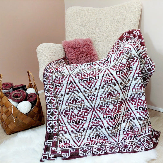 

Aztecana - Mosaikvirkad filt
2