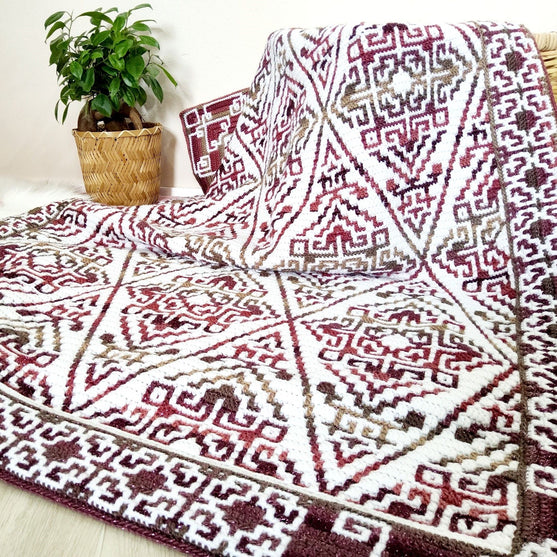 

Aztecana - Mosaikvirkad filt
3