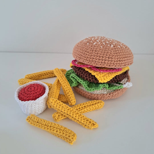 Hamburgare och pommes frites