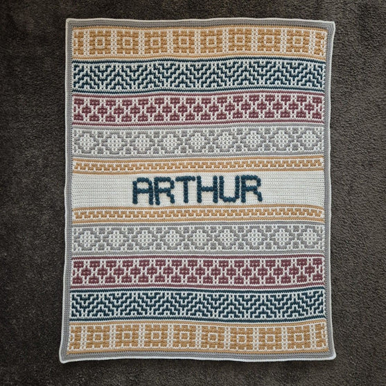 

Lullaby Name Mosaic - Personlig babyfilt
3