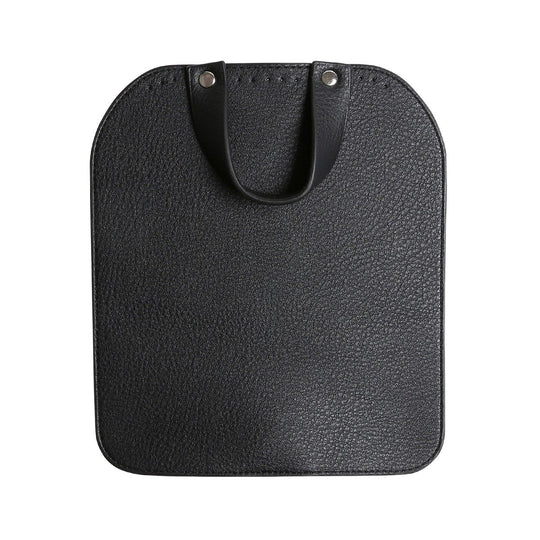 Bag Flap w/Magnetic Button - Black/Silver - Go Handmade