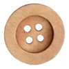 

Wooden Buttons - Round Groove - Bright - Go Handmade
4