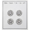 

Bling Knappar - Stora Stenar - Silver - 4 st. - Go Handmade
2