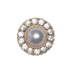 

Pearl Buttons w. Stones - Gold - Multiple Sizes - Go Handmade
2