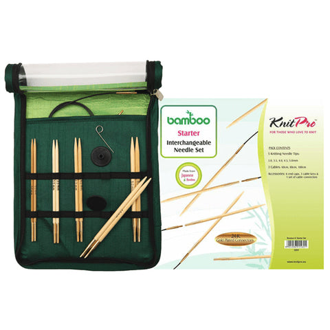 Bamboo set med utbytbara ändstickor - Nybörjare - KnitPro