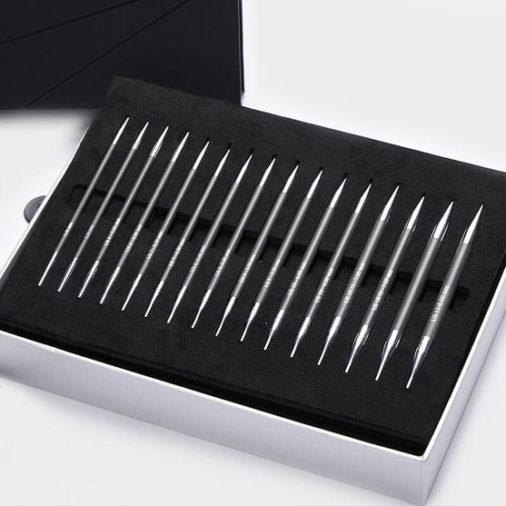 

Karbonz uppsättning med utbytbara ändstickor - KnitPro
2