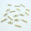 

10 Labels - Made by Farmor - 5 cm - Sandfärgad - Go Handmade
5