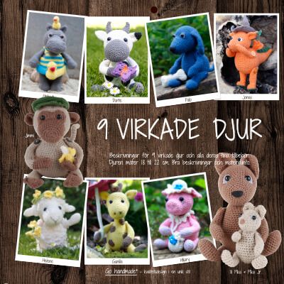 9 Virkade Djur - Go Handmade