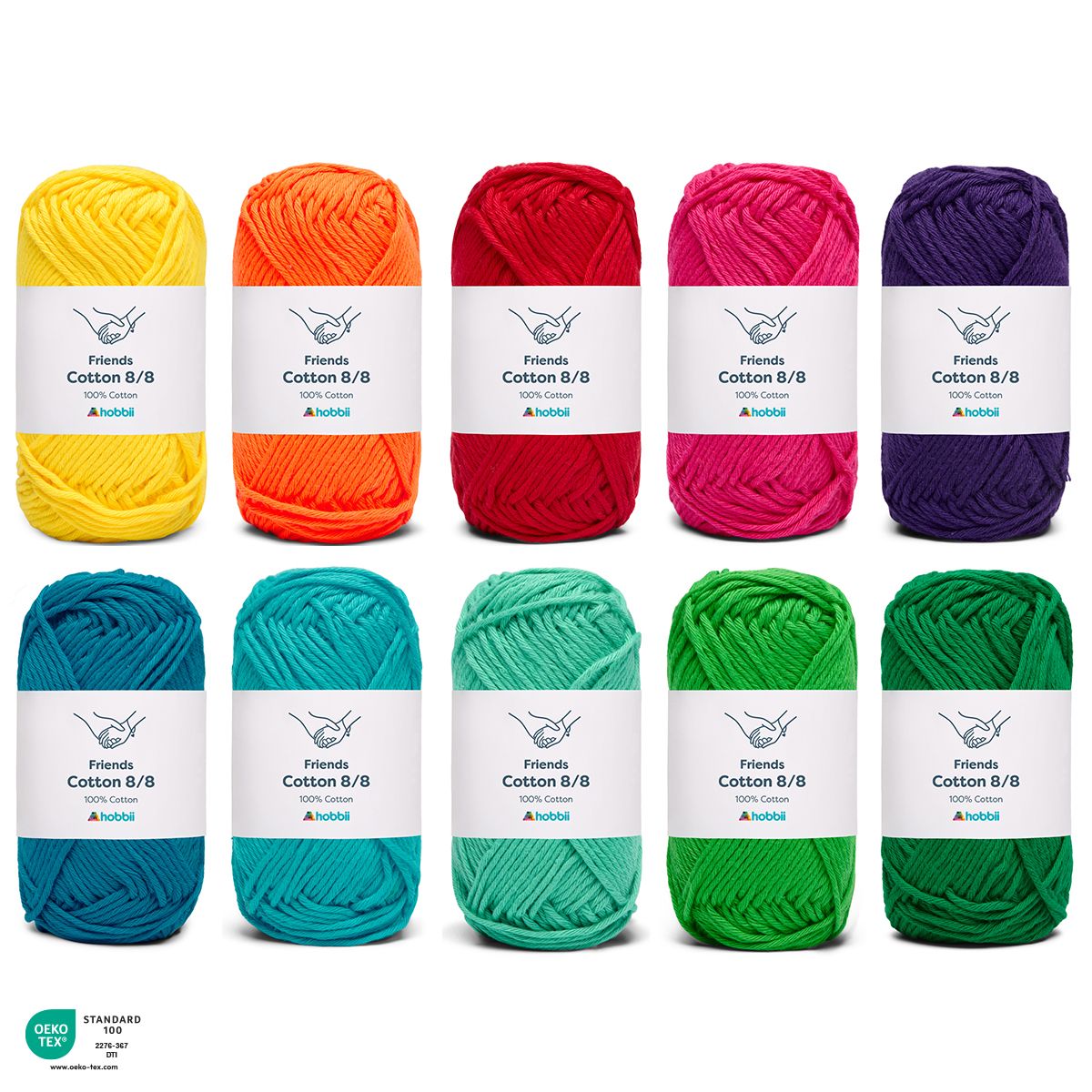 Friends Cotton 8/8 Color Pack – Hobbii