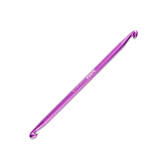 Dubbel tunisisk virknål i aluminium - 14 cm - Hobbii