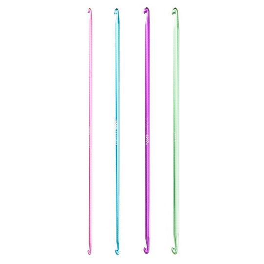 Alu dubbel tunisisk virknålssats - 28 cm - Hobbii