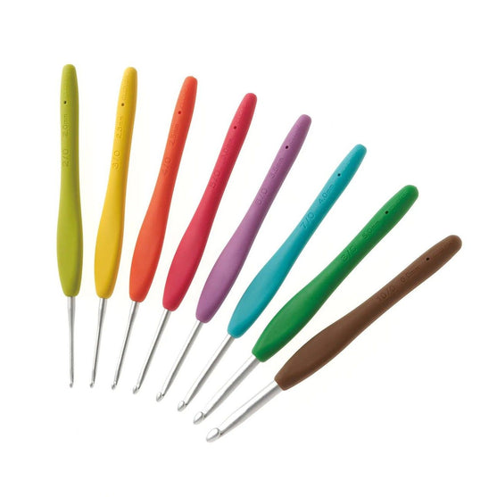 

Amour Crochet Hook Set - 9 sizes - Clover
4