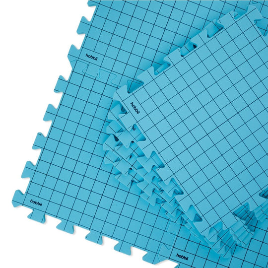 Blocknings Mattor - Blå - Hobbii