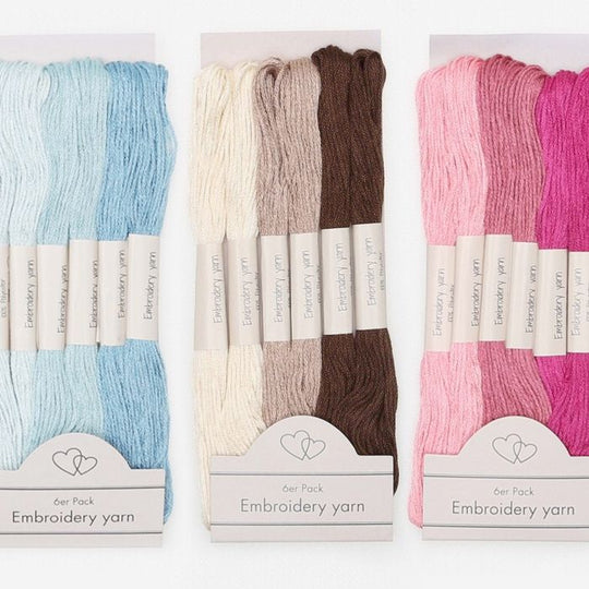 Broderigarn 6-pack - Go Handmade
