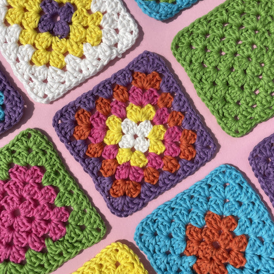 Hobbii Granny Square - Basic (Mormorsrutor)
