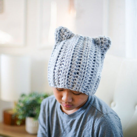 

Chunky Cat - Hat - Crochet
2