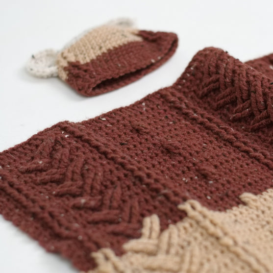 

Happy Bear - Babyfilt och mössa
3