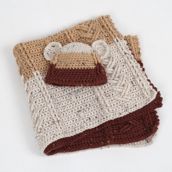 

Happy Bear - Babyfilt och mössa
1