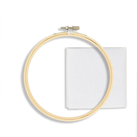 Broderiring med tyg - Hobbii