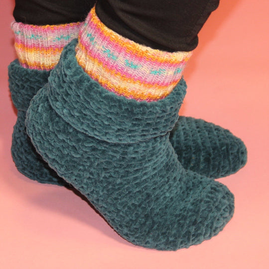 Soffsockor - Virkade sockor